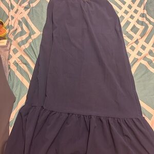 Elegant Navy Blue Women's Maxi dress